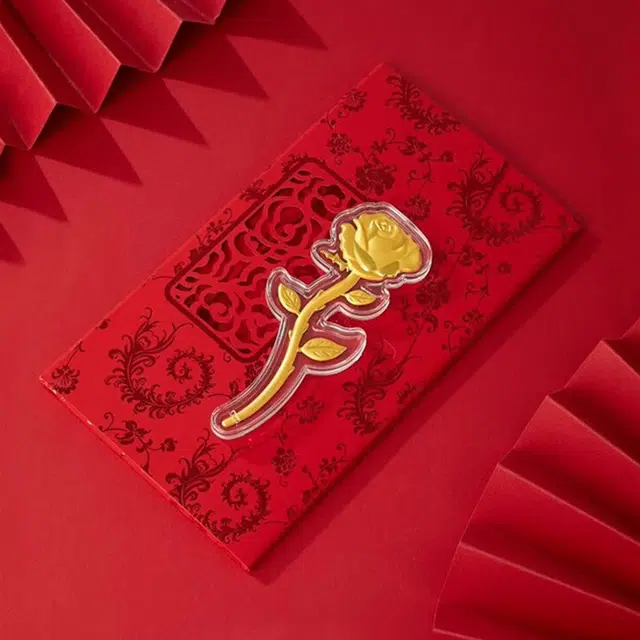 麟典 真爱玫瑰花 浪漫永不凋谢 十全十美新中式永生花摆件告白平安纳福储值宝藏高级小众红包#好运 金 挂件 男女同款情侣款