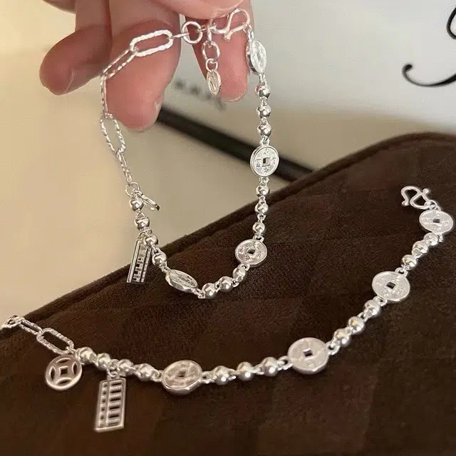 麟典 钱币算盘  精打细算 小众设计高级感 合金 手链 女款