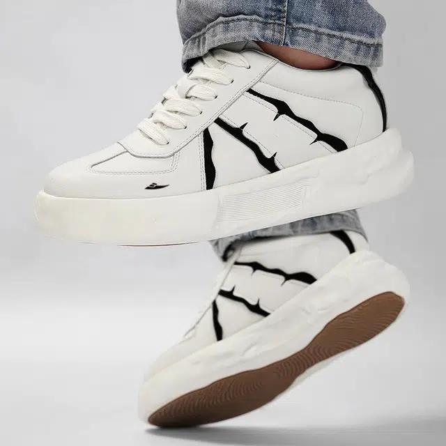 酷丁 小个子百搭时尚休闲运动小白鞋 防滑耐磨增高 低帮 板鞋 男款