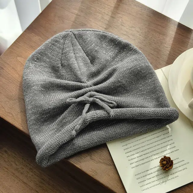 美洋 提线 针织 堆堆帽 男女同款情侣款