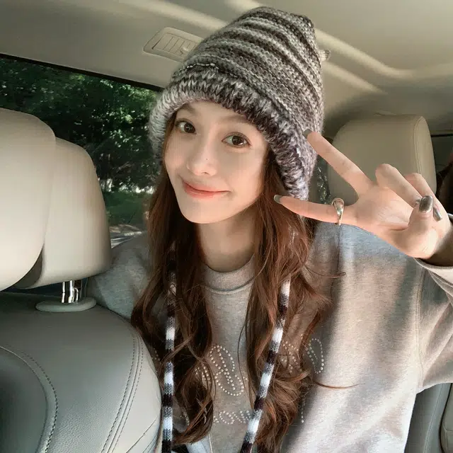 美洋 撞色保暖 腈纶 绒线帽 男女同款情侣款