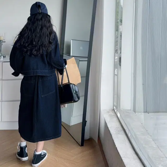 儿童款 木木兔裙装套装 时髦洋气秋季女童裙子 大童 牛仔裙两件套 柔软百搭潮流青春时尚