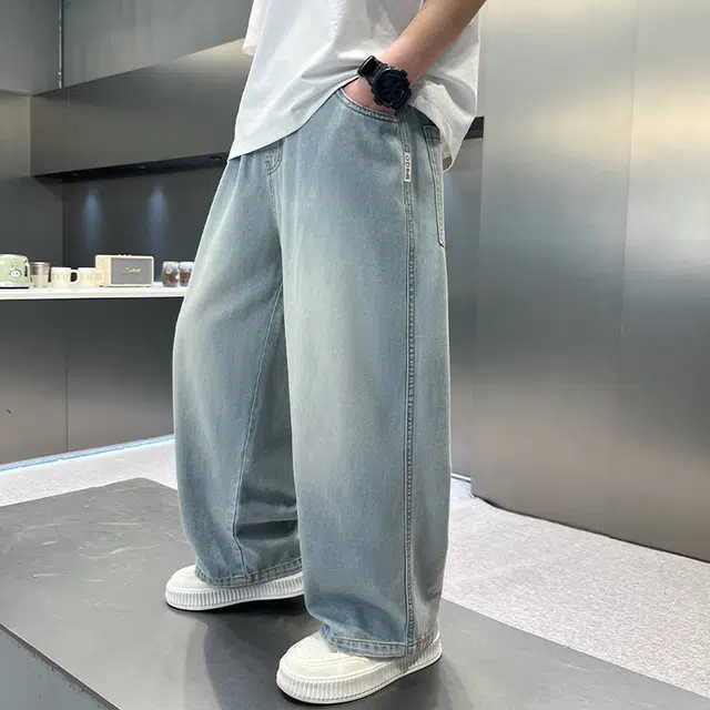 木木兔牛仔裤 时髦洋气冰丝防蚊炸街百搭 儿童款