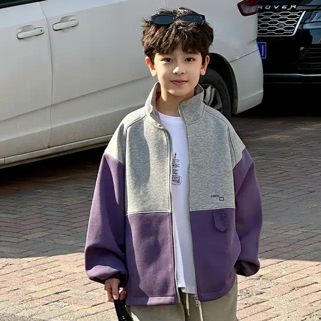 木木兔夹克 青春潮流时尚男大童外套 潮酷秋季百搭时髦洋气 宽松舒适街头风 男孩帅气个性 青少年