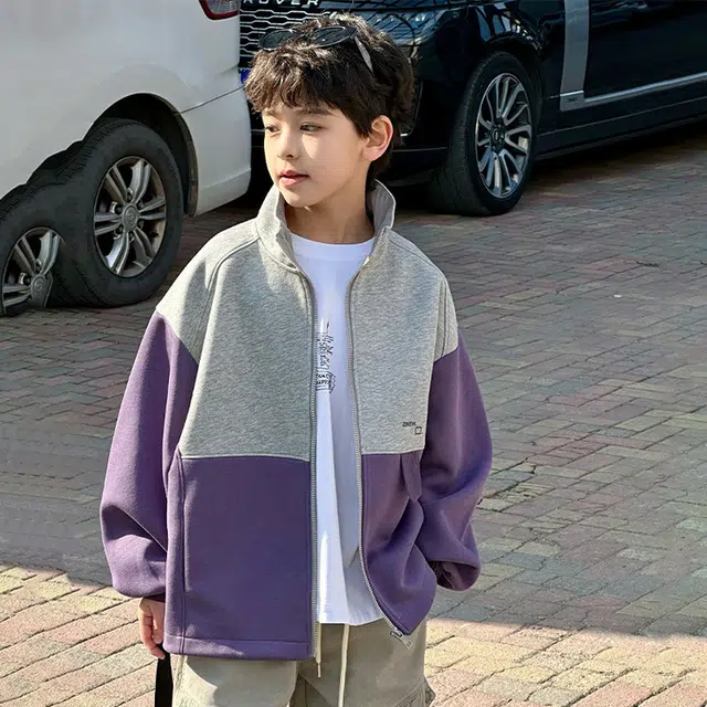 木木兔夹克 青春潮流时尚男大童外套 潮酷秋季百搭时髦洋气 宽松舒适街头风 男孩帅气个性 青少年
