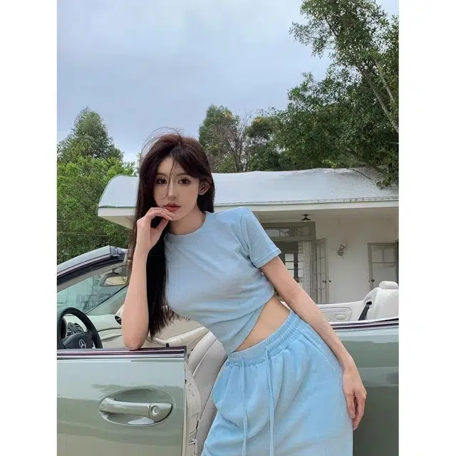 木木兔 舒适时尚百搭气质休闲套装 女款
