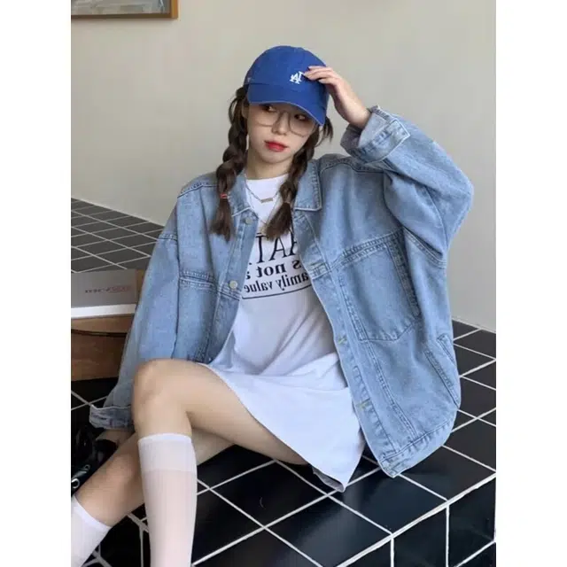 木木兔 潮流时尚秋季外套 情侣装 大码  简约百搭 宽松设计感小众复古港味上衣夹克 男女同款