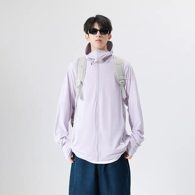 【dme】 冰丝夏季防紫外线可拆卸帽檐皮肤衣外套防晒服 男女同款