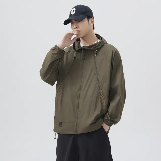 【dme】 山系机能风轻薄户外连帽宽松外套防晒服 男女同款