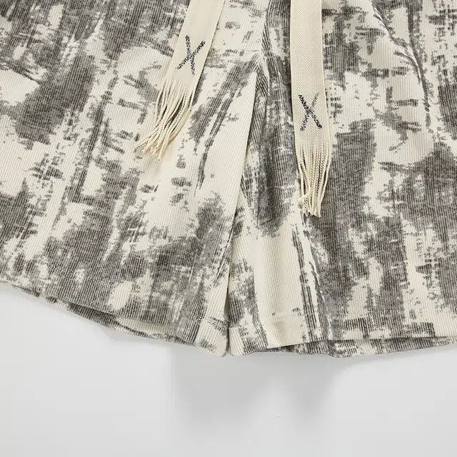 【dme】 美式扎染运动潮牌宽松直筒阔腿五分裤休闲短裤 男女同款