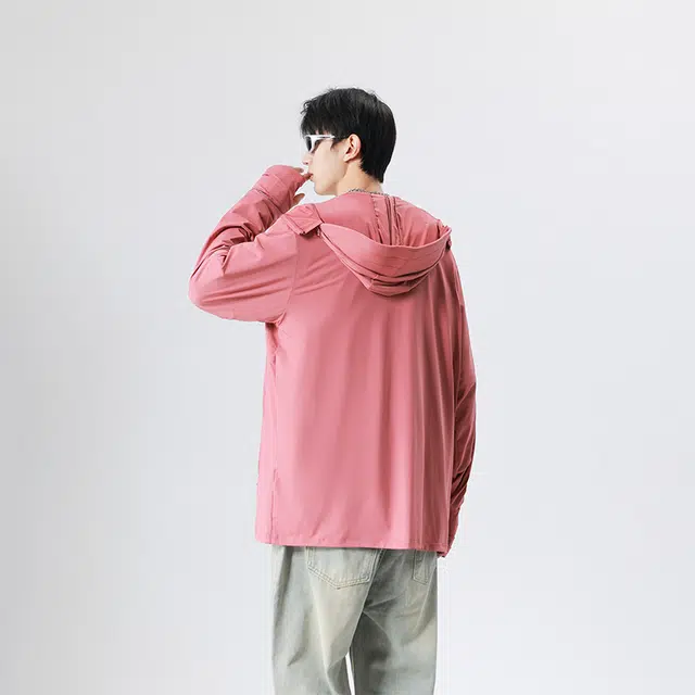 【dme】 冰丝夏季防紫外线可拆卸帽檐皮肤衣外套防晒服 男女同款
