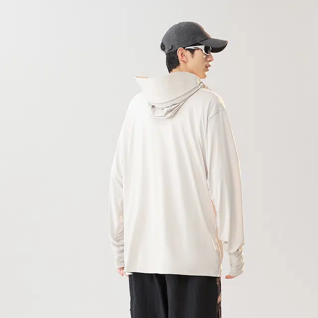 【dme】 冰丝夏季防紫外线可拆卸帽檐皮肤衣外套防晒服 男女同款
