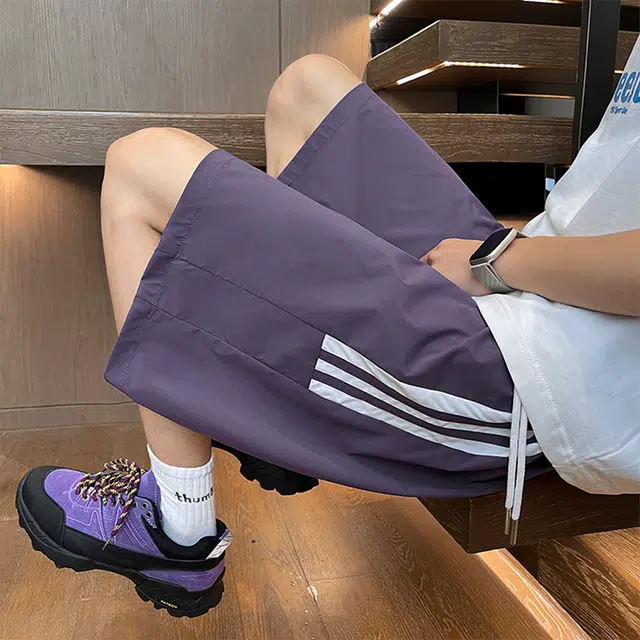 【dme】 潮流宽松美式高街五分百搭舒适简约时尚休闲短裤 男女同款