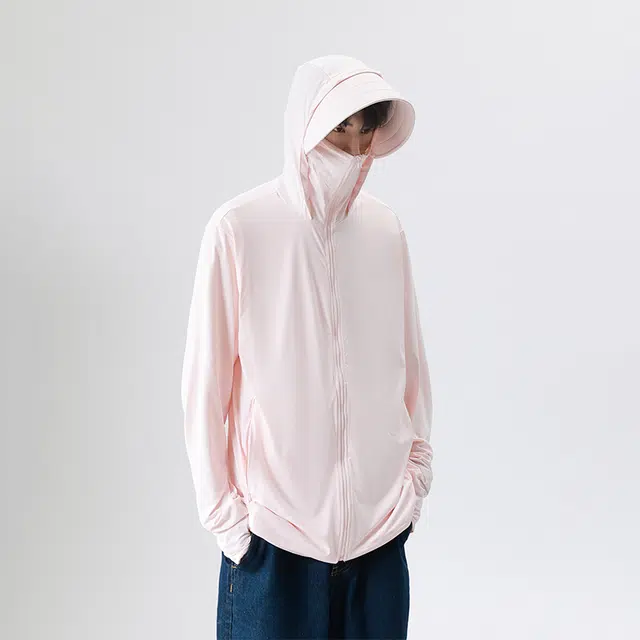 【dme】 冰丝夏季防紫外线可拆卸帽檐皮肤衣外套防晒服 男女同款