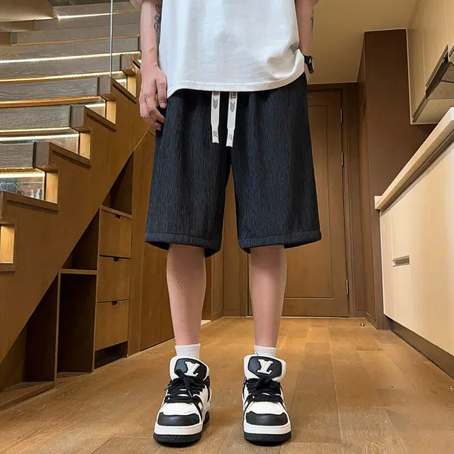 【dme】 百搭港风潮流时尚设计款青少年休闲短裤 男女同款