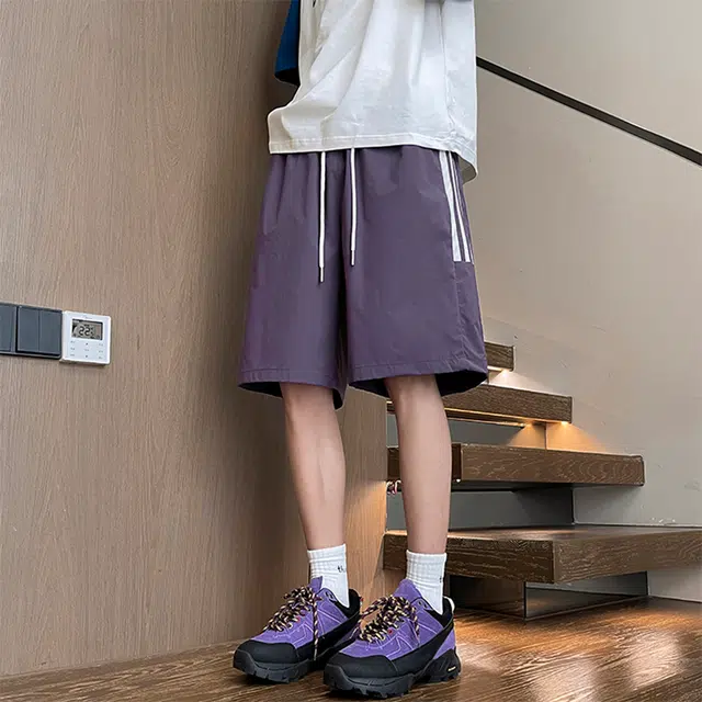 【dme】 潮流宽松美式高街五分百搭舒适简约时尚休闲短裤 男女同款
