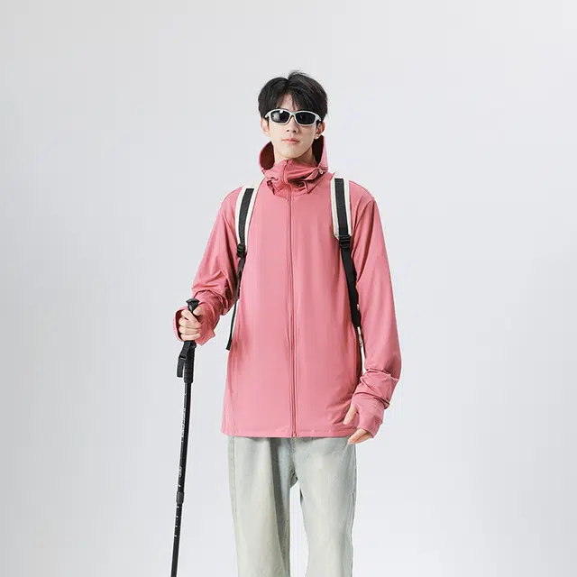 【dme】 冰丝夏季防紫外线可拆卸帽檐皮肤衣外套防晒服 男女同款