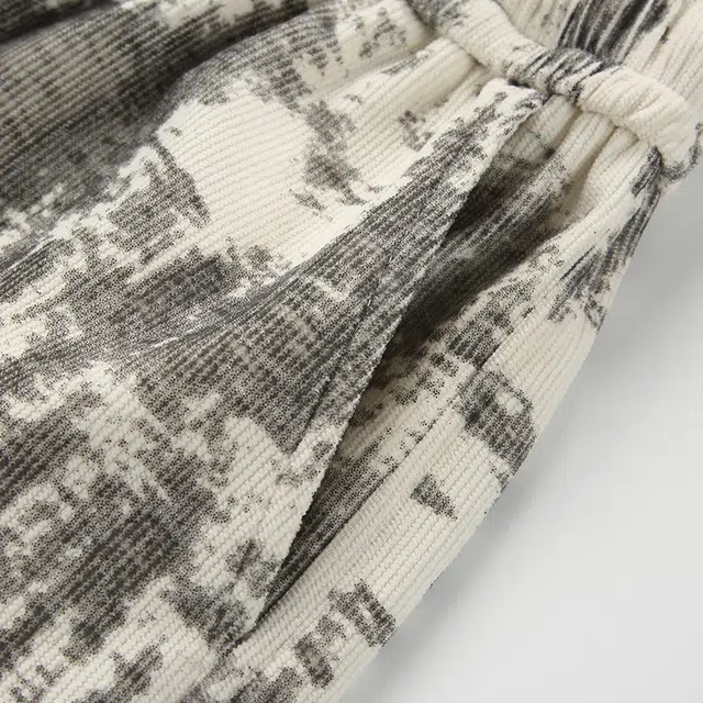 【dme】 美式扎染运动潮牌宽松直筒阔腿五分裤休闲短裤 男女同款