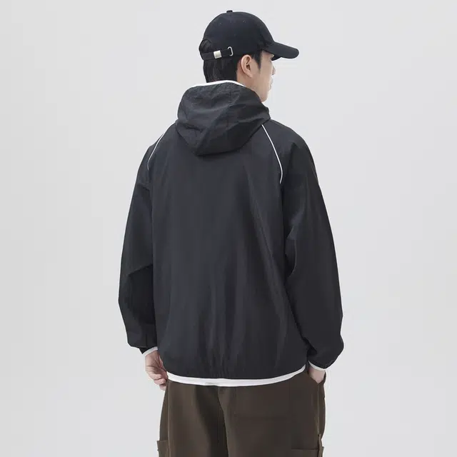 【dme】 户外登山连帽春夏情侣轻薄百搭休闲外套防晒服 男女同款