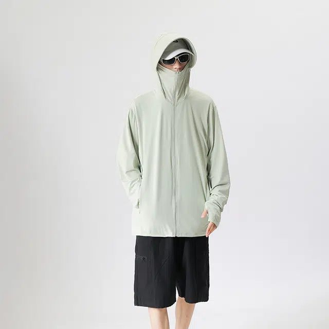 【dme】 冰丝夏季防紫外线可拆卸帽檐皮肤衣外套防晒服 男女同款