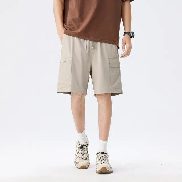 【dme】 薄款工装宽松运动速干五分潮流休闲短裤 男女同款