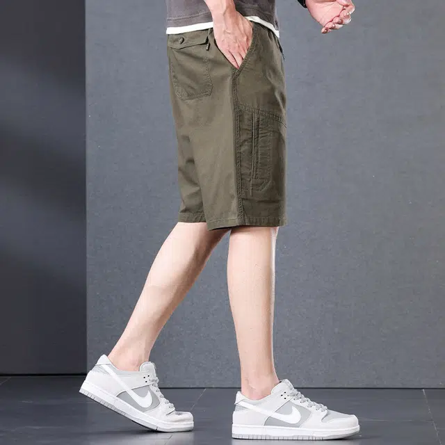 【dme】 美式复古潮流百搭时尚简约舒适日常五分休闲短裤 男女同款