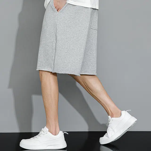 【dme】 时尚百搭纯色舒适宽松五分休闲短裤 男女同款