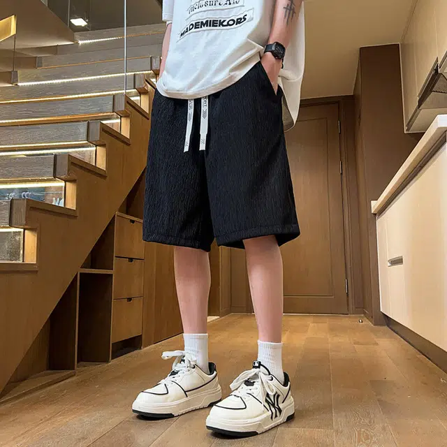 【dme】 百搭港风潮流时尚设计款青少年休闲短裤 男女同款