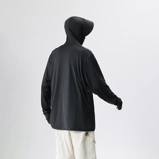 【dme】 冰丝夏季防紫外线可拆卸帽檐皮肤衣外套防晒服 男女同款