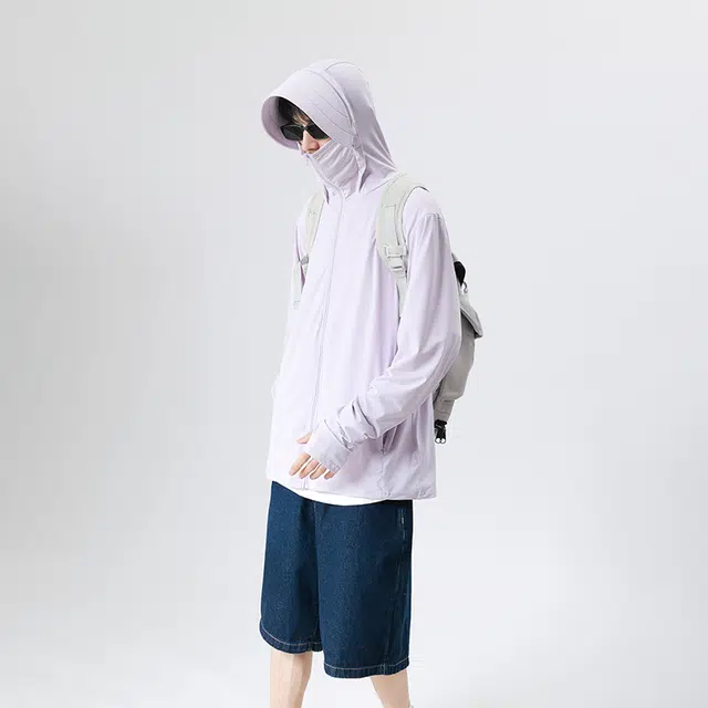 【dme】 冰丝夏季防紫外线可拆卸帽檐皮肤衣外套防晒服 男女同款