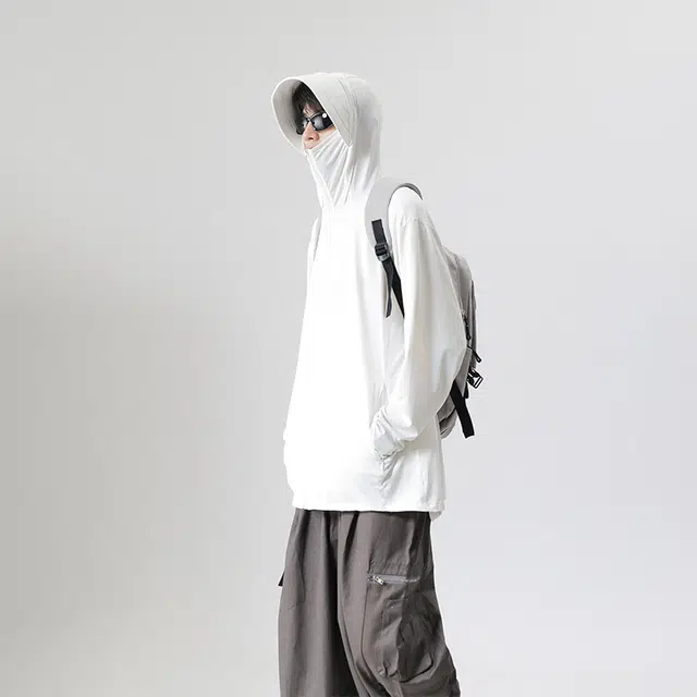 【dme】 冰丝夏季防紫外线可拆卸帽檐皮肤衣外套防晒服 男女同款