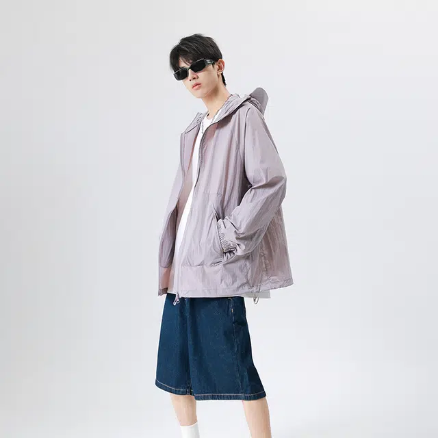 【dme】 夏季外套户外休闲轻奢防紫外线宽松连帽防晒服 男女同款
