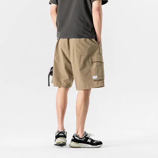【dme】 复古多口袋可拆卸小包阔腿休闲五分裤工装短裤 男女同款