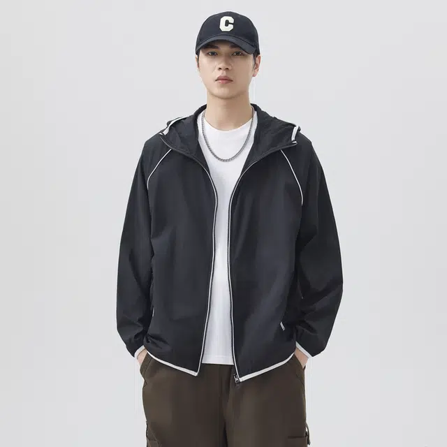 【dme】 户外登山连帽春夏情侣轻薄百搭休闲外套防晒服 男女同款
