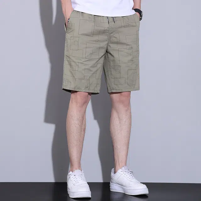 【dme】 时尚宽松裤子外穿纯棉五分裤中裤休闲短裤 男女同款