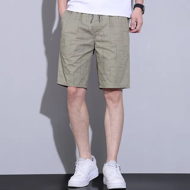 【dme】 时尚宽松裤子外穿纯棉五分裤中裤休闲短裤 男女同款