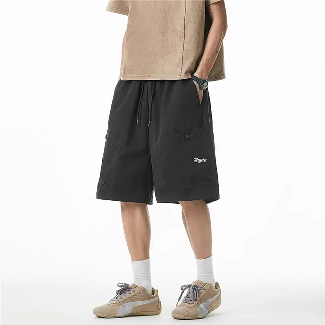 【dme】 美式机能风多口袋工装潮牌户外运动直筒五分裤休闲短裤 男女同款