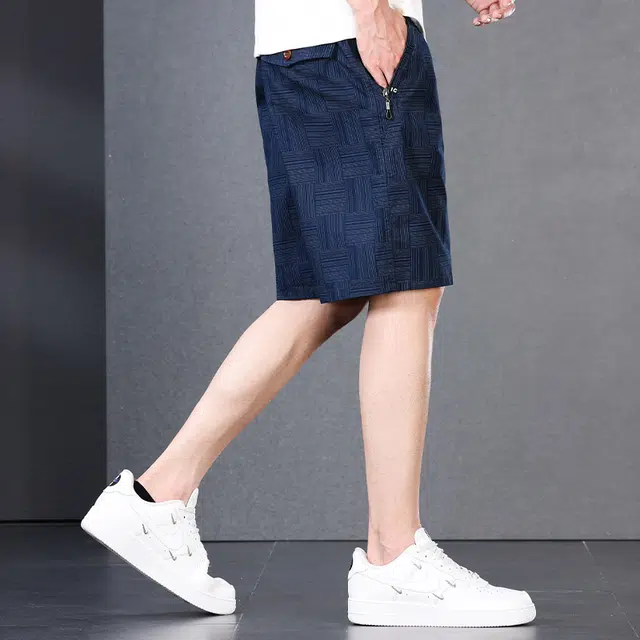 【dme】 夏季时尚纯色直筒裤舒适百搭宽松五分休闲短裤 男女同款