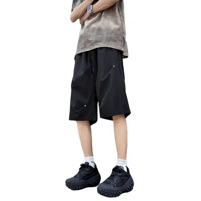 【dme】 机能夏季薄款户外速干工装五分裤高街休闲短裤 男女同款