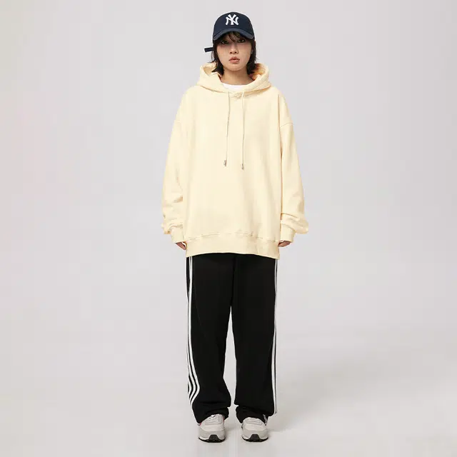 快鱼 美式复古基础款简约纯色学院风潮流宽松休闲百搭舒适运动上衣套头连帽落肩重磅长袖卫衣 男女同款
