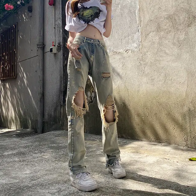 JUFU 2024 Cargo Jeans Black Grey