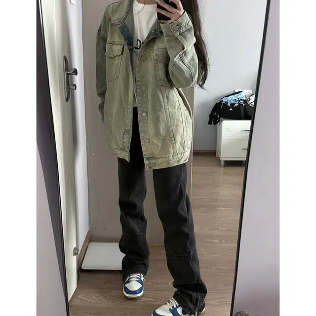 巴塞罗那足球俱乐部 美式复古工装风春秋情侣款与夹克套牛仔外套 男女同款
