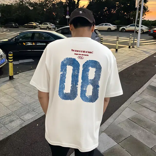 YICHEN 08240GvintagecleanfitT