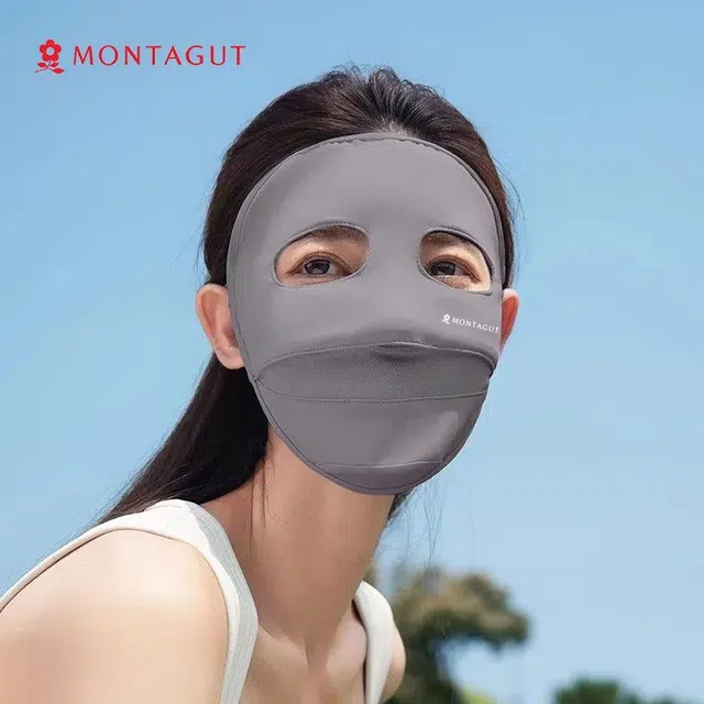 梦特娇 遮阳脸罩时尚设计 锦纶 防晒面罩 女款