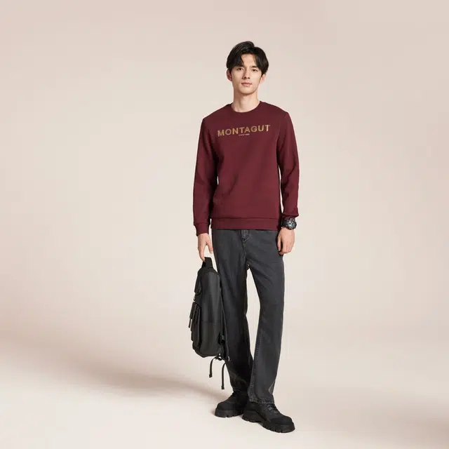 梦特娇 时尚舒适休闲百搭宽松卫衣 男款