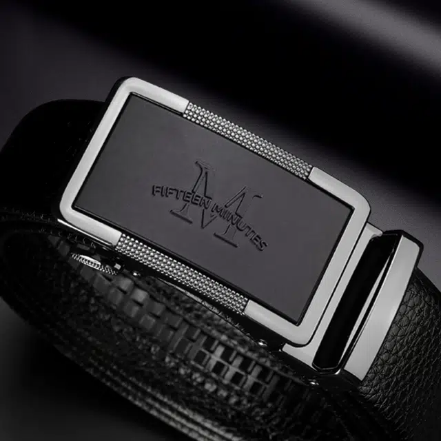 15 MINS Automatic Buckle Belt Black 3.5cm