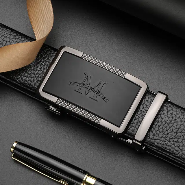 15 MINS Automatic Buckle Belt Black 3.5cm