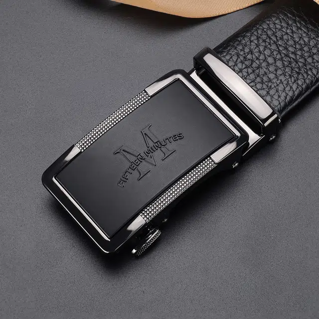 15 MINS Automatic Buckle Belt Black 3.5cm