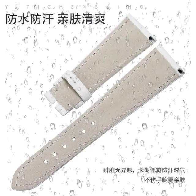 达梭适用原装百达翡丽鳄鱼皮真皮手表表带女