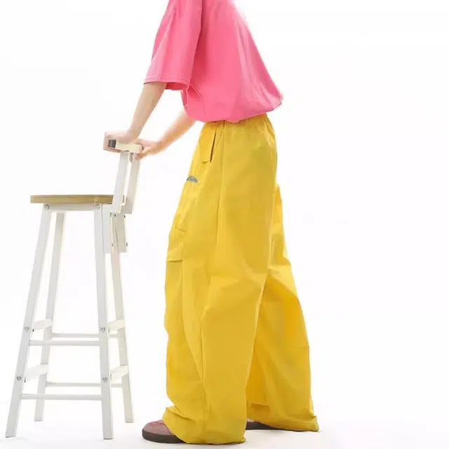 袋鼠 高街美式设计潮牌宽松创意设计感街头通勤百搭时尚舒适休闲裤 男女同款